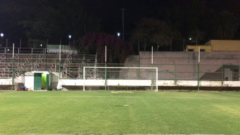 Footblall Training Venue Multiple Shots Stock Footage 91646574