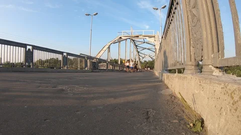 Footbridge to Monastery Island Stock Footage 114578739