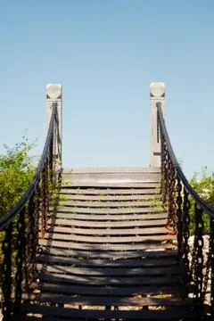 Footbridge to nowhere Foto stock