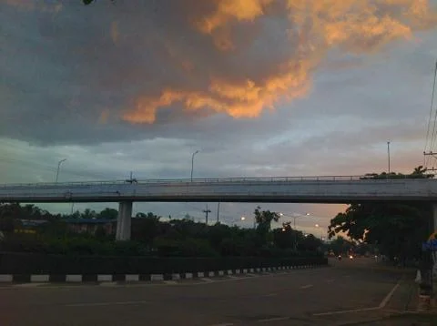 Footbridge 库存照片