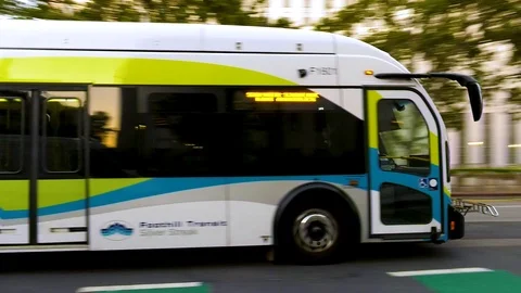 Foothill Transit Bus Stock Footage 92126837