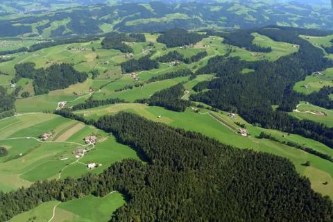 Foothills of the alps Foto stock
