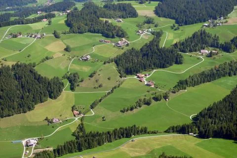 Foothills of the alps Foto stock