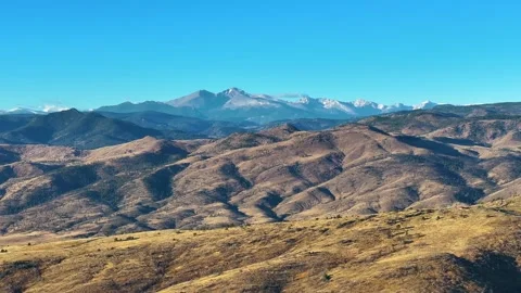 Foothills | Rocky Mountains | Front Range | Fort Collins | 4K Drone Footage Stock Footage 259860688