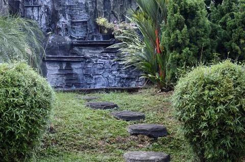 A foothpath 库存照片