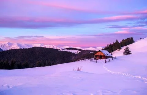 Footpath to the cabin Stock Photos