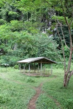 Footpath to the cave Stock Photos