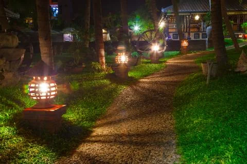 Footpath in a hotel Fotos de archivo