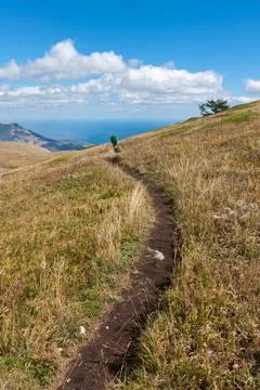 Footpath in mountains Stock Photos