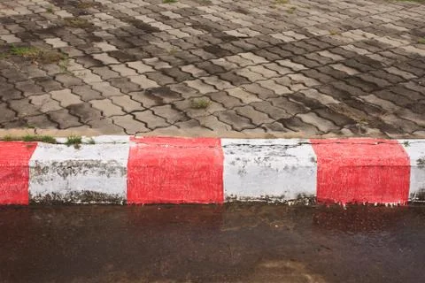 Footpath no parking Stock Photos