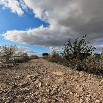 Footpath by the Orwell river Stock Photos