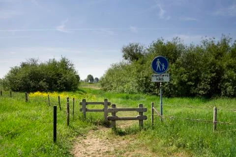 Footpath to the river Stock Photos