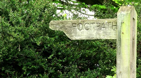 FOOTPATH SIGN 動画素材 37321789