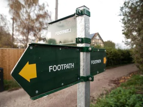 Footpath Signs Stock Photos