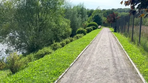 Footpaths for a walk in the middle of nature Stock Footage 248866860