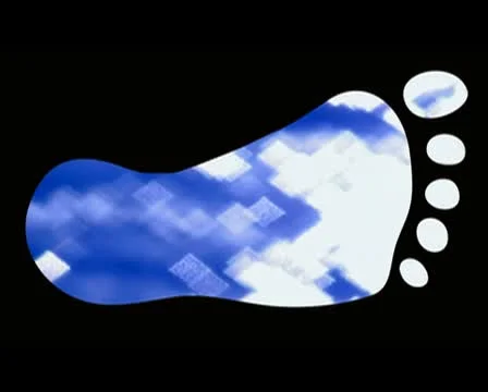 Footprint and light reflections V1 - PAL Stock Footage 10747590