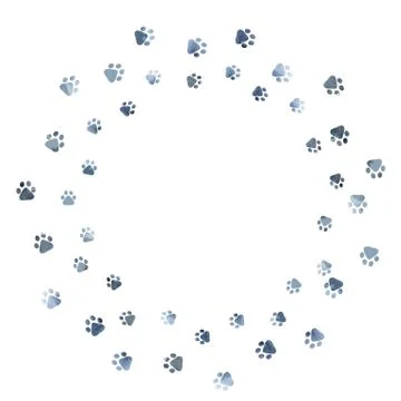 Footprint cat Stock Illustration