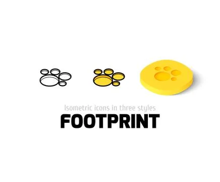 Footprint icon in different style Stock-Illustration