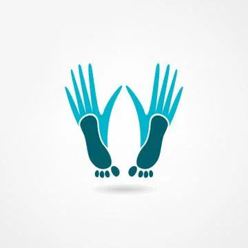 Footprint icon Stock Illustration