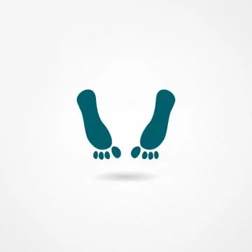 Footprint icon Stock Illustration
