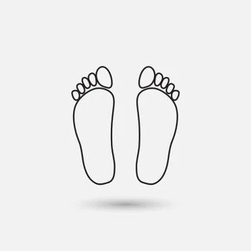 Footprint icon Stock Illustration
