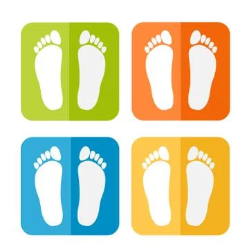 Footprint icon Stock Illustration