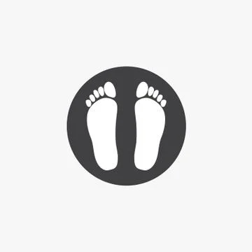 Footprint icon Stock Illustration