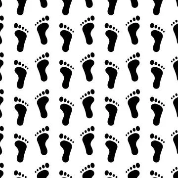 Footprint icon vector Stock Illustration