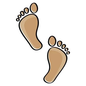 Footprint icon vector illustration Stock Illustration