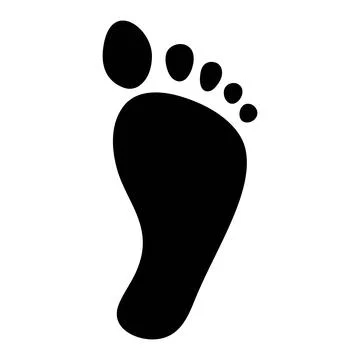 Footprint icon vector illustration Stock Illustration