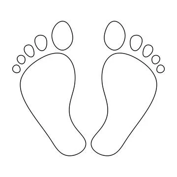 Footprint icon vector illustration Stock Illustration