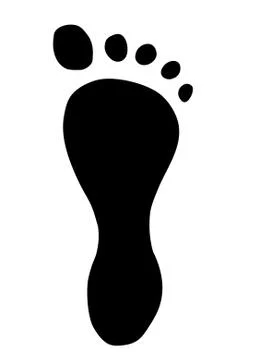 Footprint Illustrazione stock