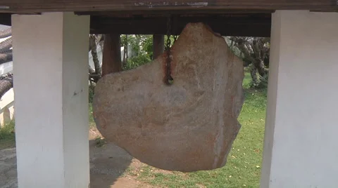 Footprint of the Lord Buddha at Ancient Siam in Thailand Stock Footage 49271053