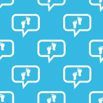 Footprint message pattern Illustrazione stock