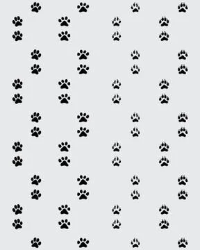 Footprint of paws Stock Illustration