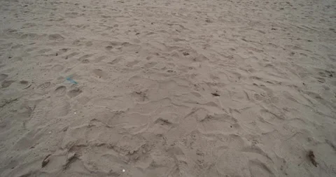 Footprint on the sand Stock Footage 297578074