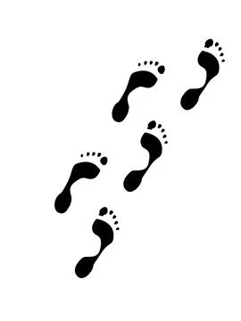 Footprint template design イラスト素材