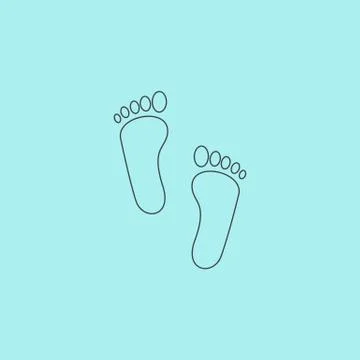 Footprint - vector icon Stock Illustration