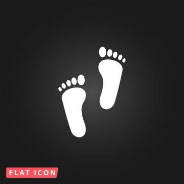 Footprint - vector icon Stock Illustration