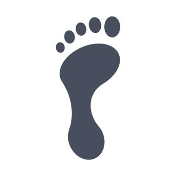 Footprint Vector Icon Stock Illustration