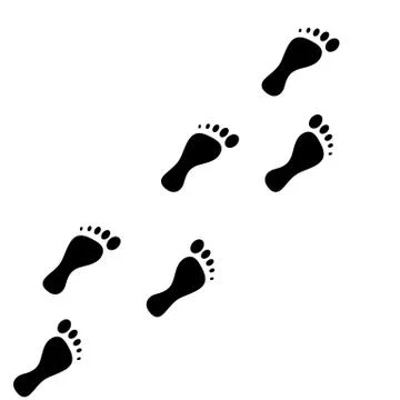 Footprint - vector icon Stock Illustration
