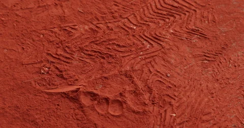 Footprints at crime scene Stock Footage 324038369
