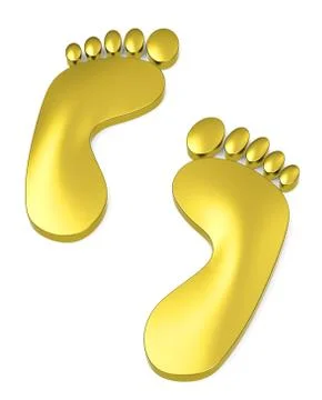 The footprints Stock Illustration