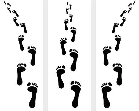 Footprints Stock Illustration