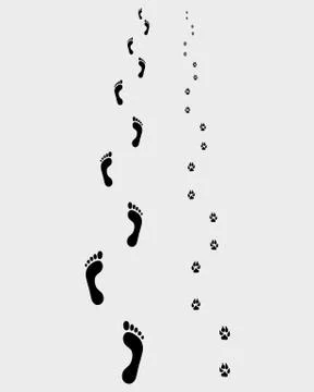 Footprints Stock Illustration