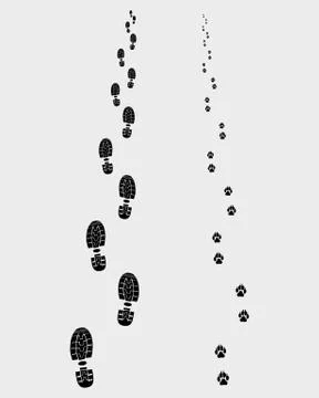 Footprints Stock Illustration