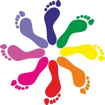 Footprints Stock Illustration