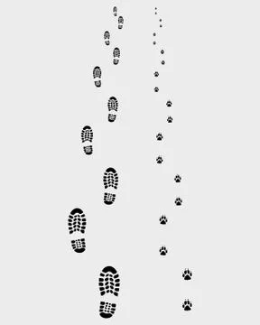 Footprints Stock Illustration
