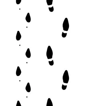 Footprints Illustrazione stock