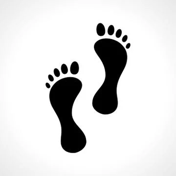 Footprints Stock Illustration
